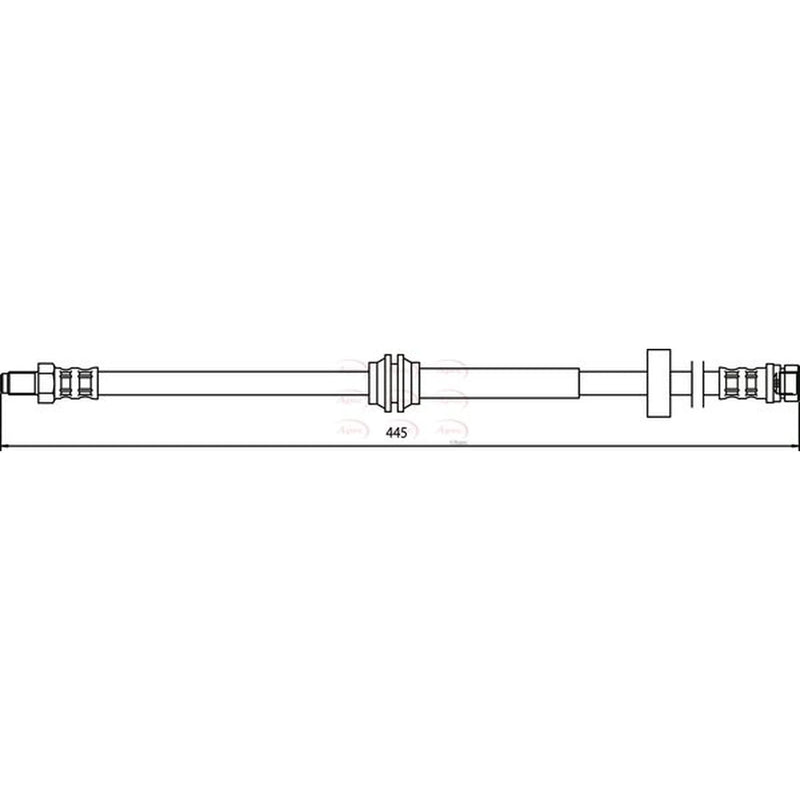 Apec Brake Hydraulic Hose Line inner HOS3395