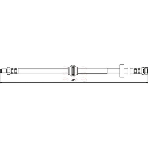 Apec Brake Hydraulic Hose Line inner HOS3395