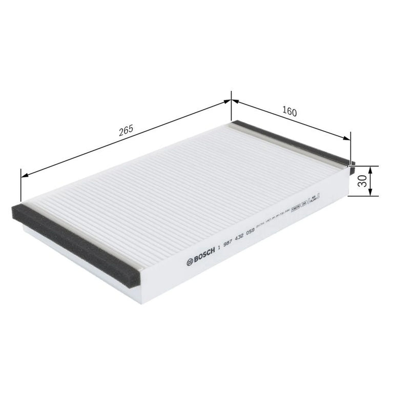 Bosch Cabin Air Filter (Pollen Filter) fits Fiat Multipla 1999-2010 1.6 1.9