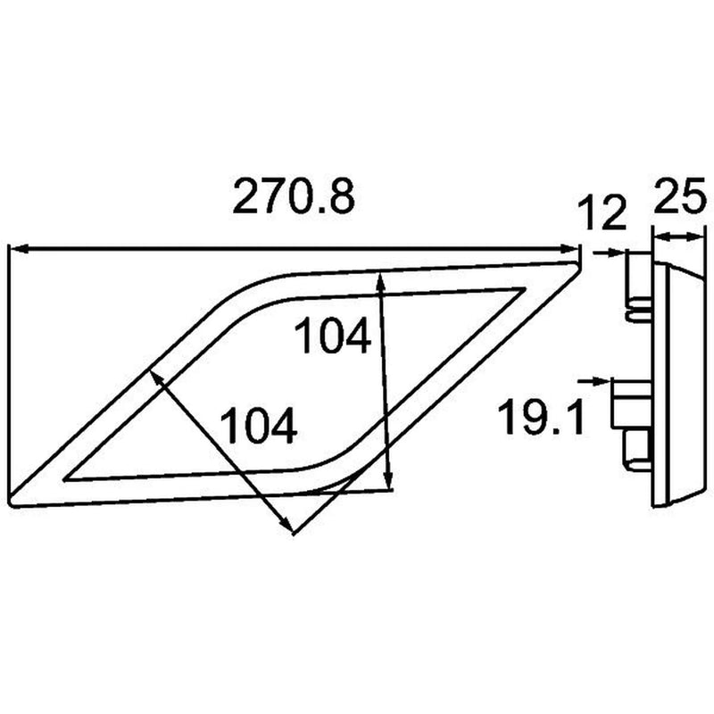 Hella Direction Indicator Light Left
