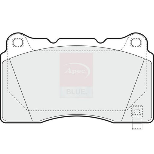 Apec Front Brake Pad Set fits Cadillac Ats 2013 on 2.0