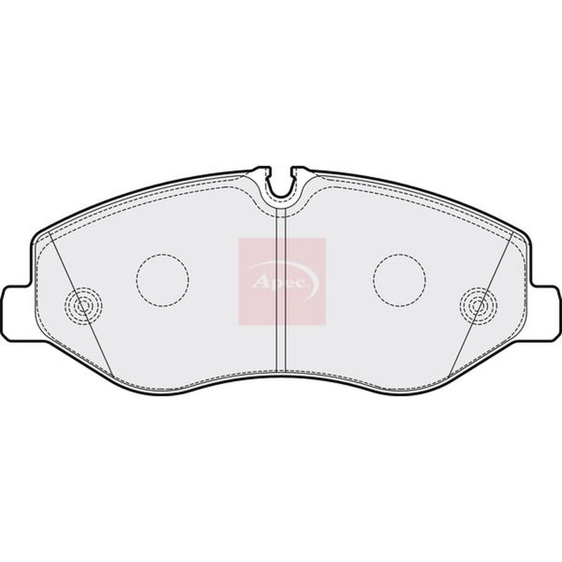 Apec Front Brake Pad Set fits Mercedes-Benz V-Class 2014-2015
