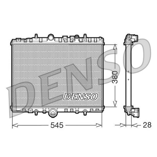 Denso Engine Radiator fits Citroën C5 I 2001-2004 1.8 2.0