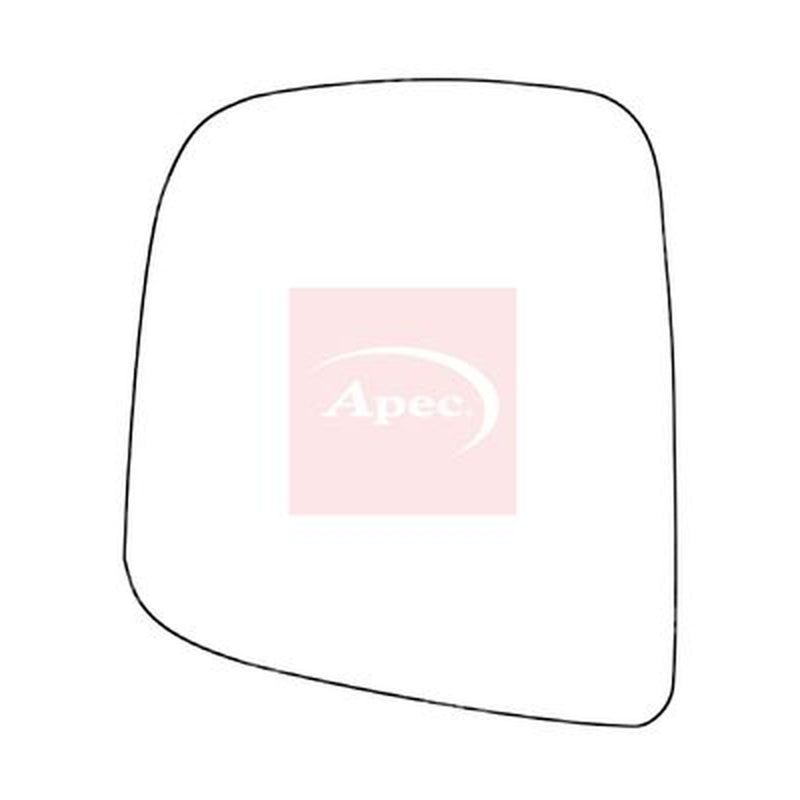 Apec Exterior Wing Mirror Glass Left fits Nissan NV200 2010-2011 1.5