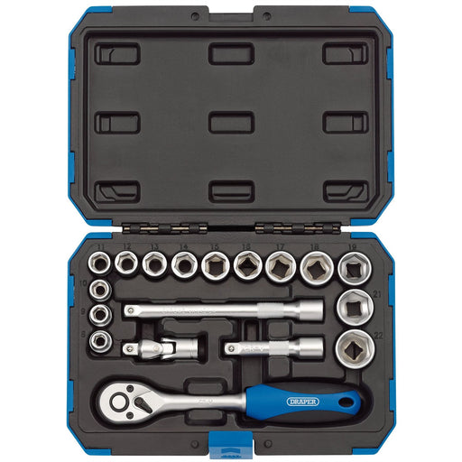 Draper Metric Socket Set, 3/8" Sq. Dr. (18 Piece) 16359 Draper - Dynamic Drive