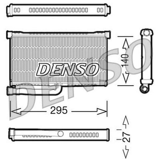 Denso Heater Matrix Core Heat Exchanger fits Audi A6 C5 1997-2005 2.4