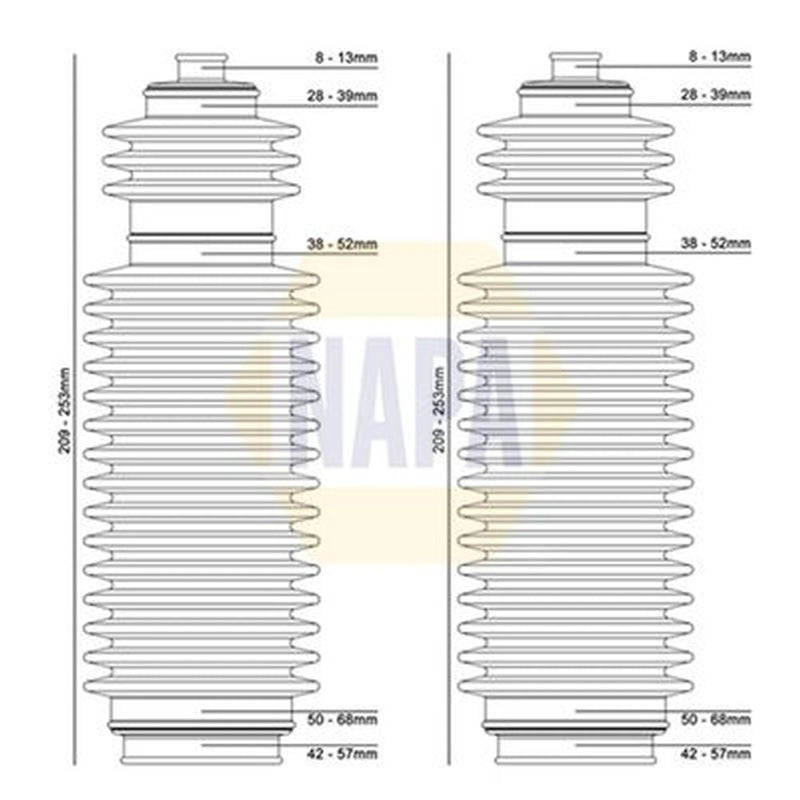 NAPA Steering Bellow Kit Front NCB3009
