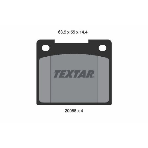 Textar Front Brake Pad Set 2008802