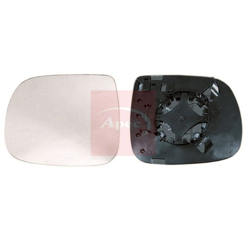 Apec Exterior Wing Mirror Glass Left fits Audi Q5 2008-2017 2.0 3.0 3.2