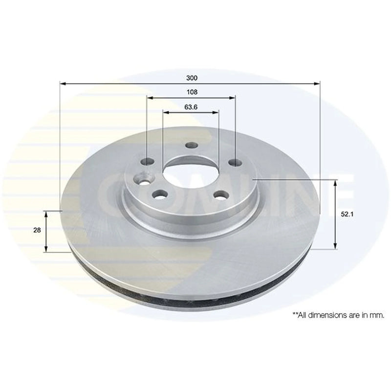 Comline Front & Rear Brake Discs & Pads fits Volvo XC70 I Cross Country