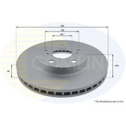 Comline Front Brake Discs & Pads fits Toyota Carina E VI 1992-1997 2.0