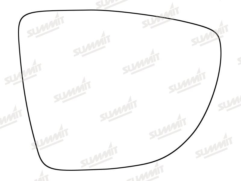 Summit Heated Base Plate With Standard Mirror Glass fits Renault Clio 12 on RHS Summit - Bars 4 Cars