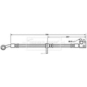 Borg & Beck Brake Hydraulic Hose Line Front Right BBH7753