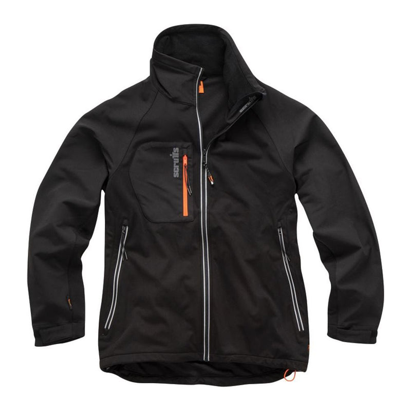 Scruffs Trade Flex Softshell Jacket Black S Scruffs - Dynamic Drive