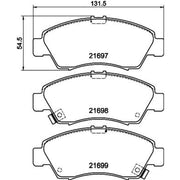 DON Front & Rear Brake Discs & Pads fits Honda Civic 1991-1995 1.6