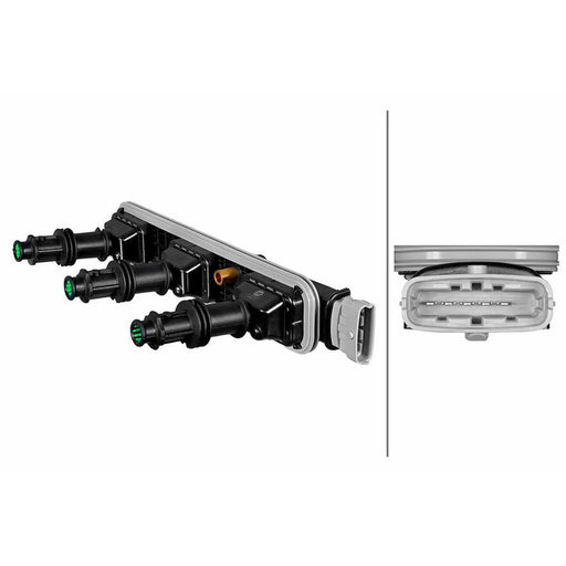 Hella Ignition Coil Pack Left fits Opel Signum 2003-2005 3.2
