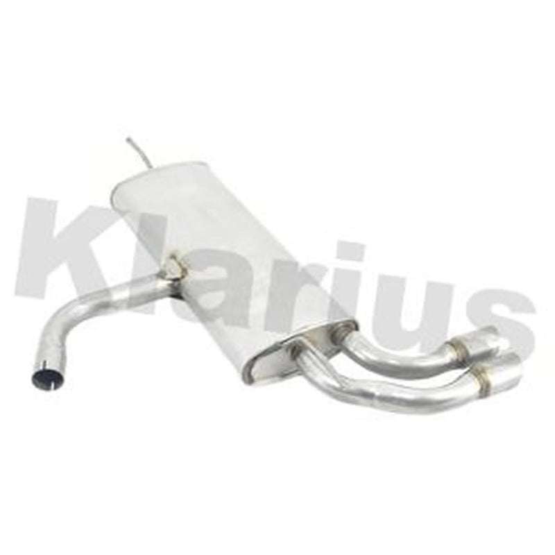 Klarius Box With Tail Pipe Rear fits Audi A3 2013-2020 1.4 1.5