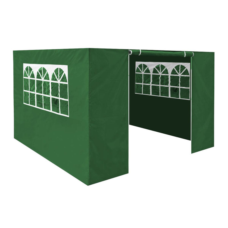 Dellonda Side Walls/Doors/Windows for Gazebo Fits 2 x 2m Models Dark Green Dellonda - Dynamic Drive