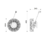 Mahle Radiator Fan Clutch CFC 322 000P