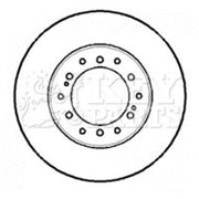 Key Parts Front & Rear Brake Discs & Pads fits Toyota Land Cruiser Prado
