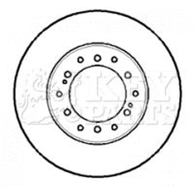 Key Parts Front & Rear Brake Discs & Pads fits Toyota Land Cruiser Prado