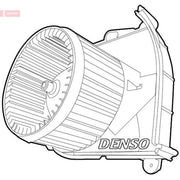 Denso Heater Blower Fan DEA21006