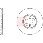 Apec Front Brake Vented Discs & Pads fits BMW X5 2003-2006 4.4