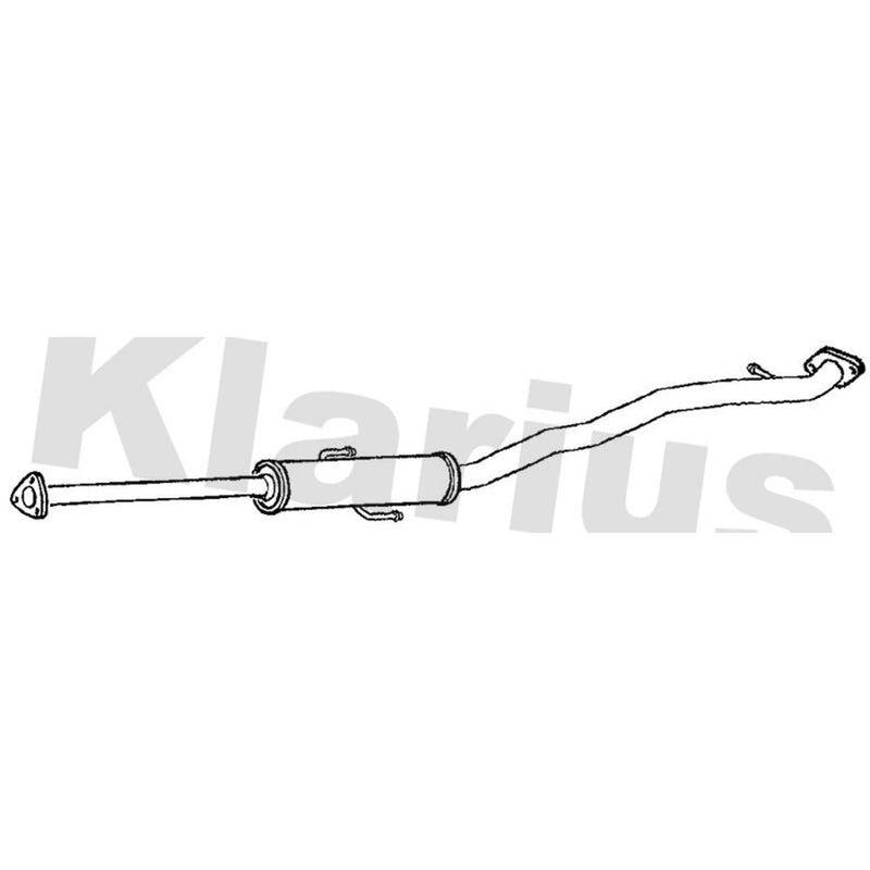 Klarius Box With Centre Pipe Centre fits Honda Cr-V 2001-2007 2.0