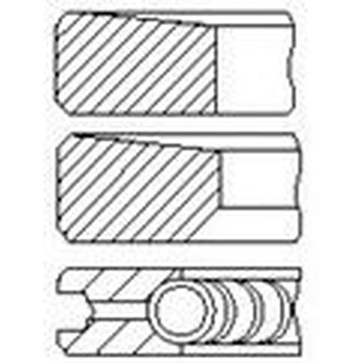 FAI Piston Ring Kit (1CYL) PR9-000 11108977 PR9-000