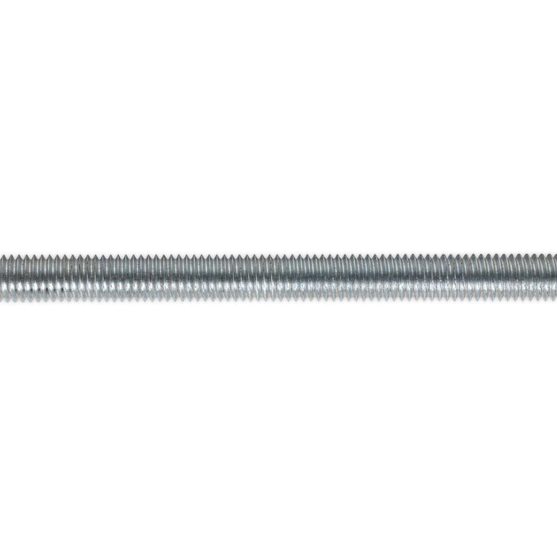 Sealey Studding M8 x 1m Zinc DIN 975 Pack of 5 STUD8 Sealey  - Dynamic Drive