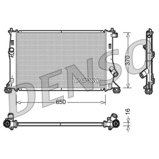 Denso Engine Radiator fits Mazda 3 2003-2009 1.3 1.6 2.0