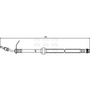 Apec Brake Hydraulic Hose Line Front fits Nissan Interstar 2003 on