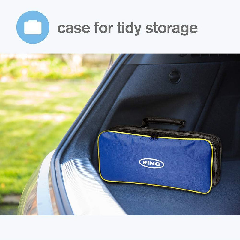 Ring RCT2 9 Piece Emergency Car Kit, with Universal Spare Bulb Kit, Booster Cabl Ring Automotive - Dynamic Drive