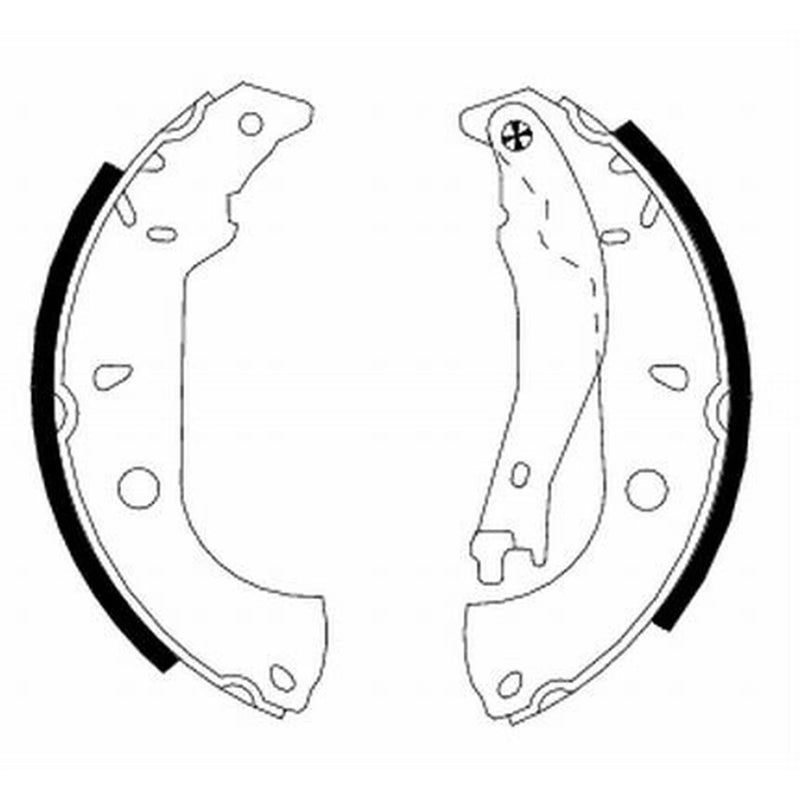 Mintex Brake Shoe Set Axle Kit fits Alfa Romeo 145 1994-2001 1.4 1.6 1.9