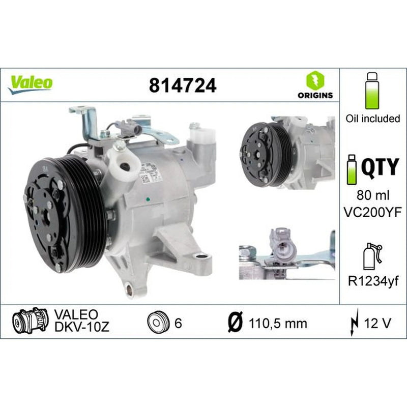 Valeo Air Conditioning Compressor 814724