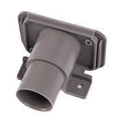 2 x 28mm Grey Waste Water Outlet Socket + Flap Connector Caravan Motorhome 81330 PLS  - Dynamic Drive