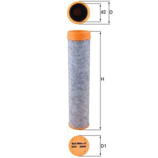 Mahle Secondary Engine Air Filter LXS 7045
