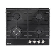 Baridi Gas Hob with 4 Cooking Zones 60cm - Black DH226 Baridi - Dynamic Drive