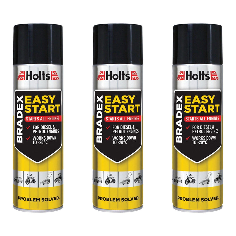 3 x Holts Bradex Easy Start Petrol Diesel Car Van Truck Starting Engine Spray Aid Holts - NN4 Online 
