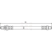 Apec Brake Hydraulic Hose Line Rear HOS3735