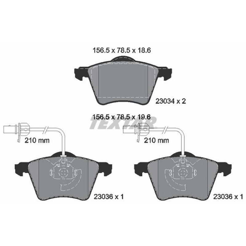 Textar Front Brake Pad Set 2303401