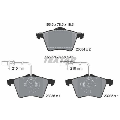 Textar Front Brake Pad Set 2303401