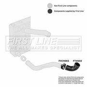 First Line Intercooler Turbo Charge Air Hose Lower fits Land Rover Defender