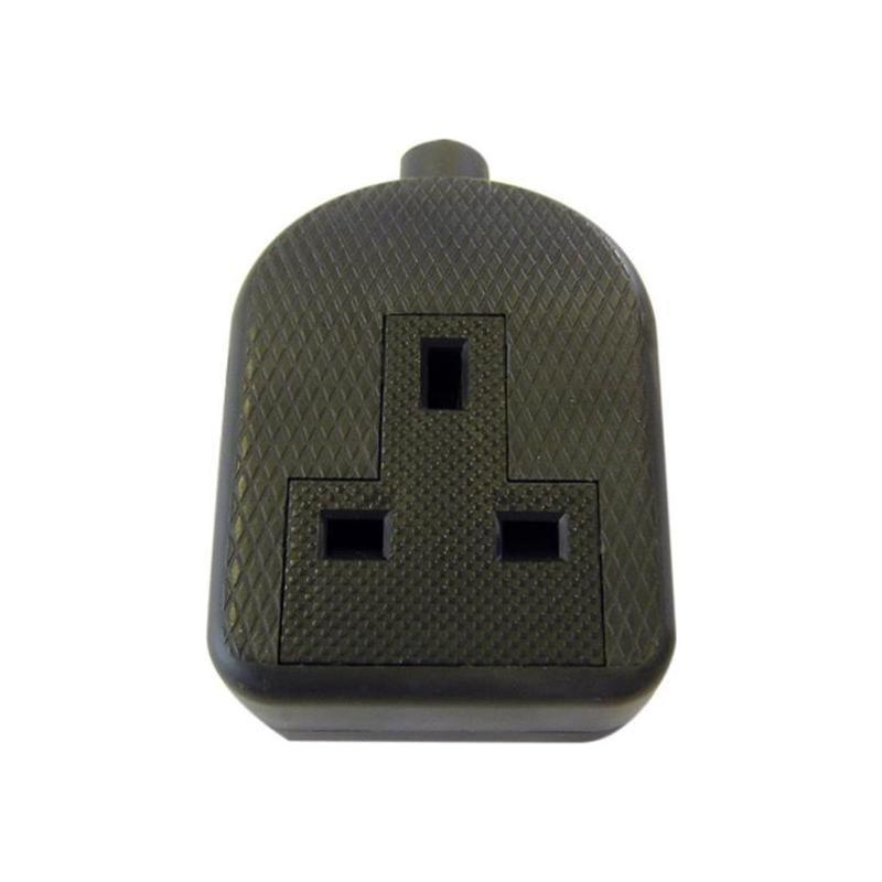 Dencon Trailing Socket 13A 1-Gang Black Dencon - NN4 Online