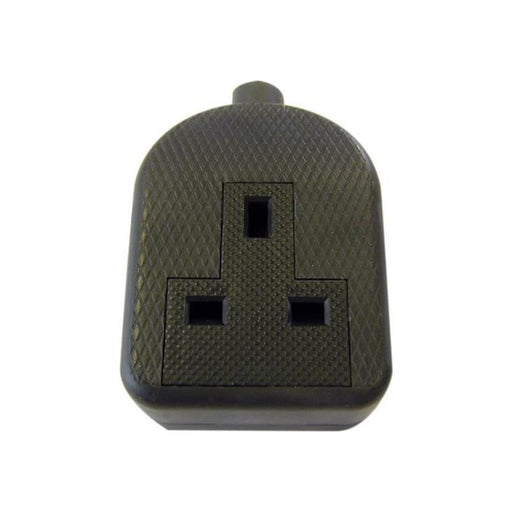 Dencon Trailing Socket 13A 1-Gang Black Dencon - NN4 Online