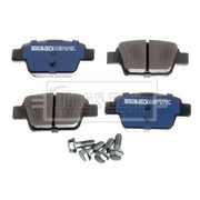 Borg & Beck Front & Rear Brake Discs & Pads fits Alfa Romeo Mito 2008-2013 1.4