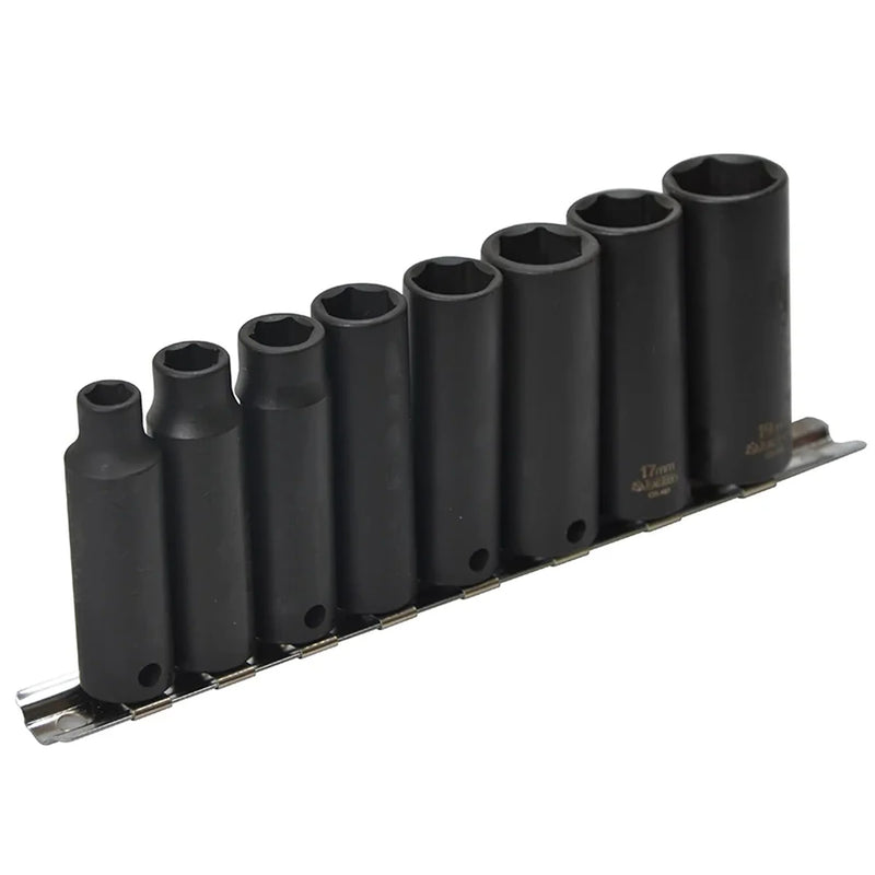 Teng 3/8in Drive 9386 Deep Impact Socket Set, 8 Piece - 9386