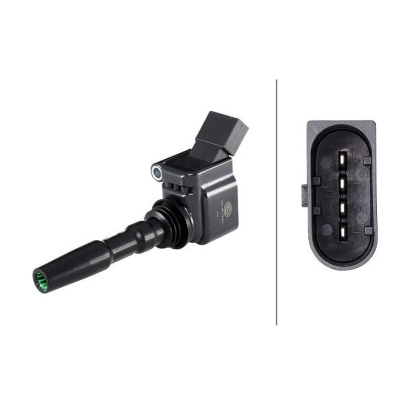 Hella Ignition Coil Pack fits Audi A1 2012-2018 1.0 1.4