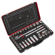 Premier Platinum Metric/Imperial Socket Set 1/2"Sq Drive 40pc Sealey Premier Platinum - Dynamic Drive