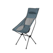 Folding Grey Camping Chair High Back Pack Away Fishing Beach Picnic Outdoors Summit  - Dynamic Drive
